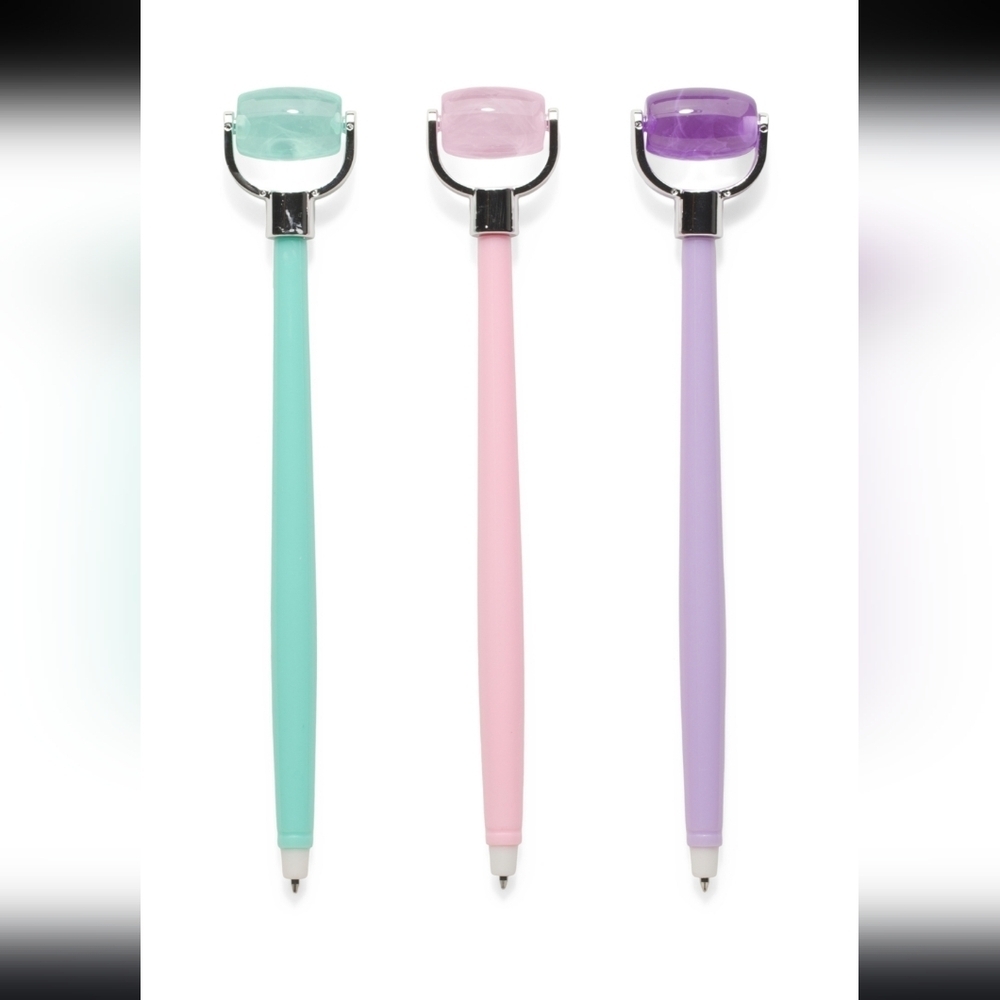 3pk Boxed Crystal Face Rollers Pens - Picture 2 of 2